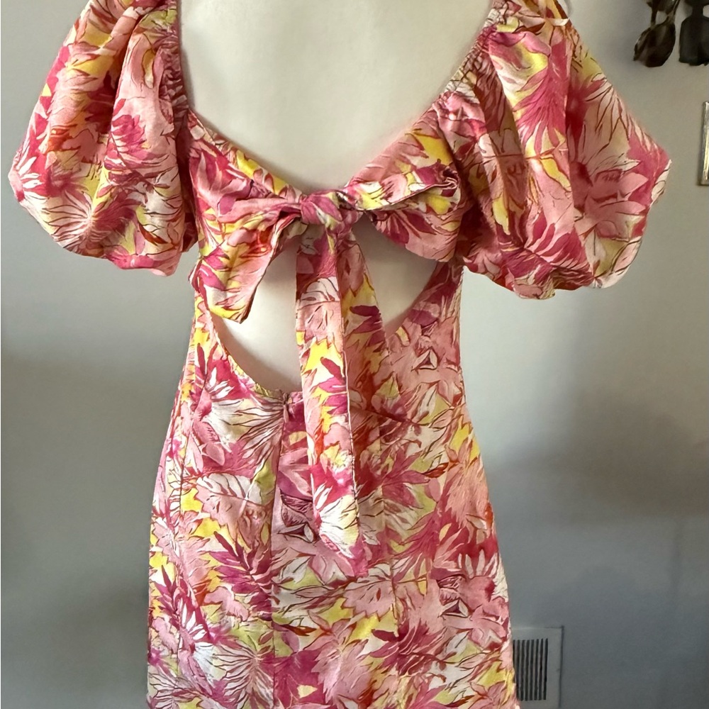 Lu Lus Floral Off-Shoulder Dress